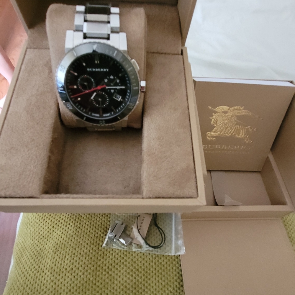 Burberry men's chronograph watch